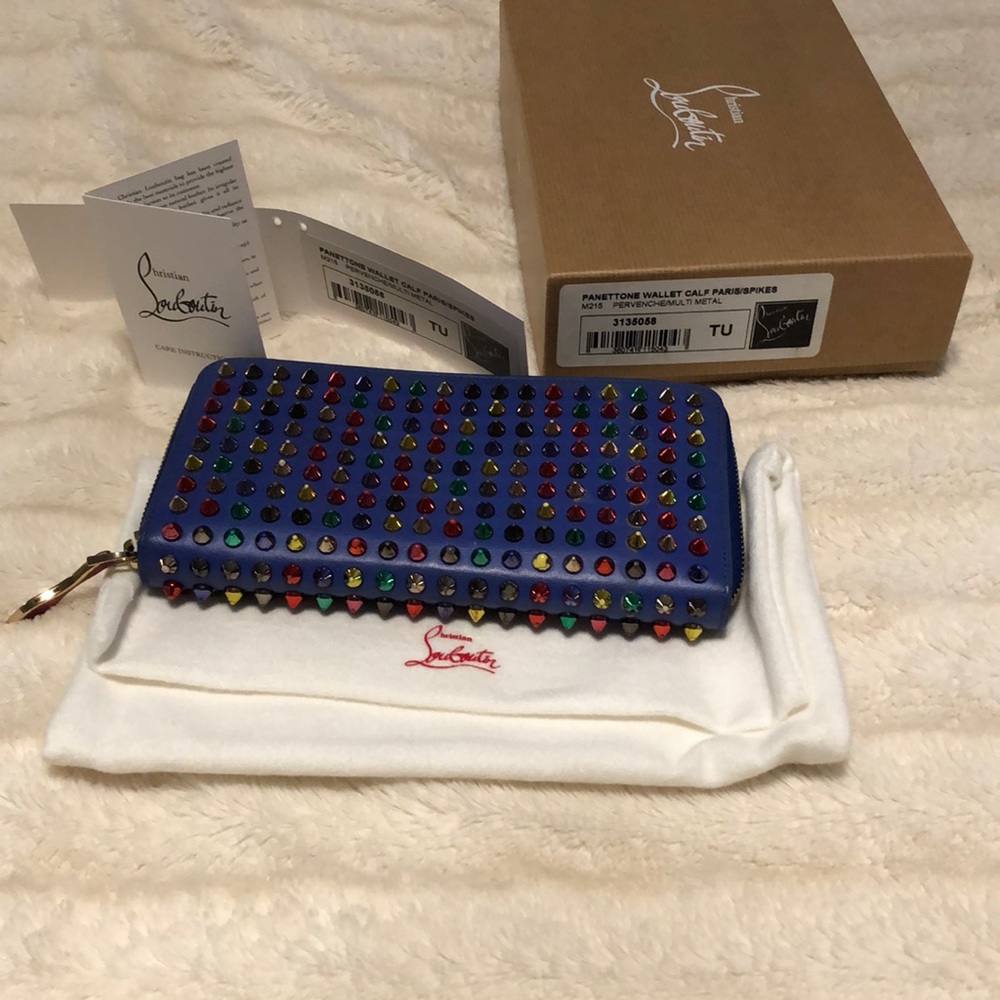 Authentic stunning Christian Louboutin spike wallet